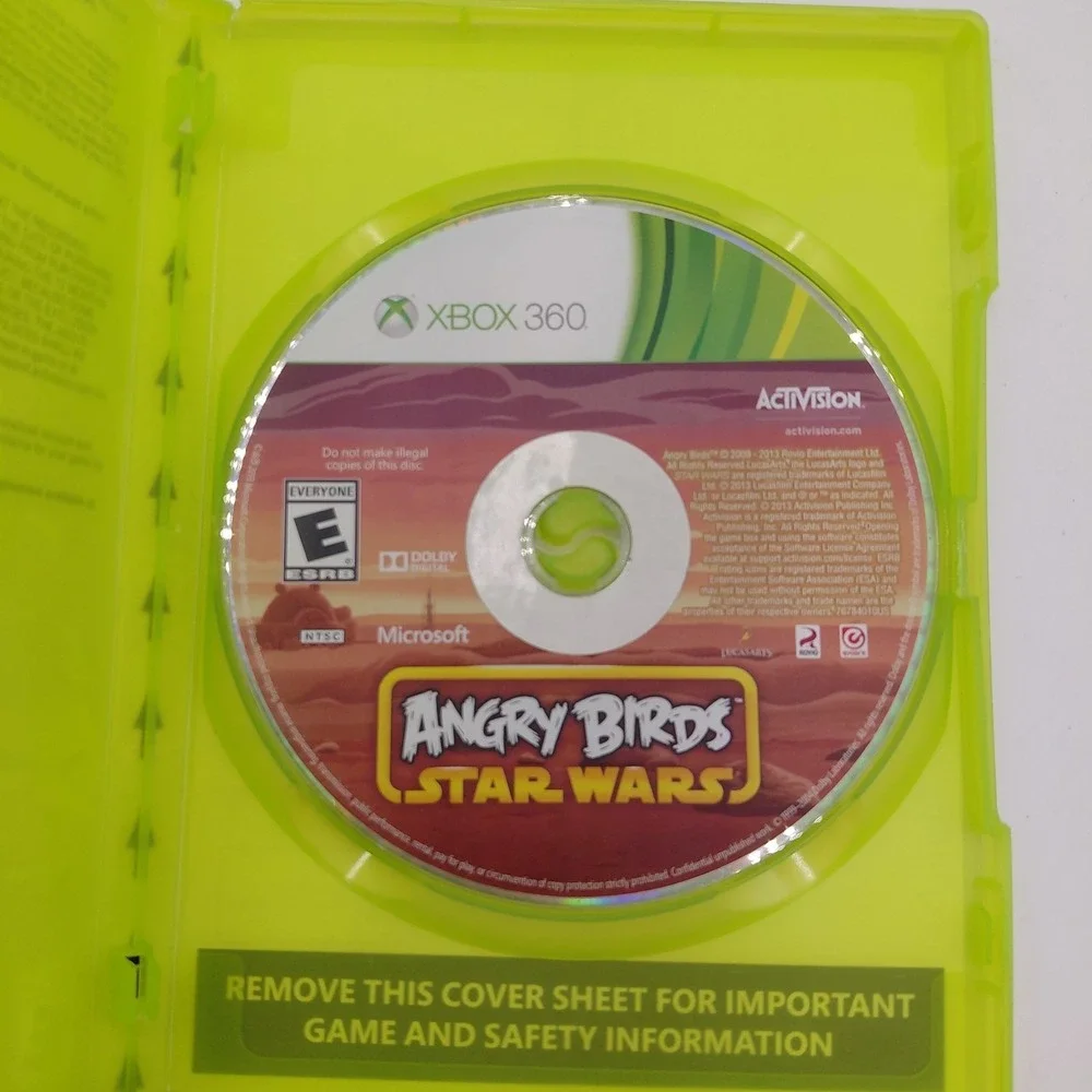 2 Xbox 360 Game Lot Angry Birds Star Wars & Madden 15 Tested Working